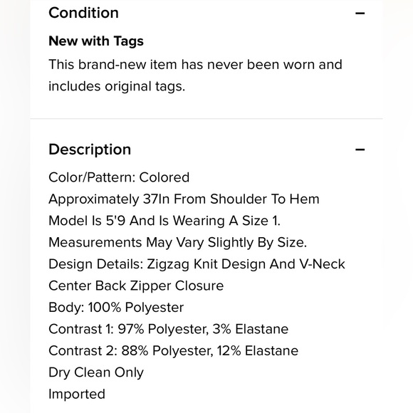 Maje multicolor dress size 1 - Picture 4 of 4